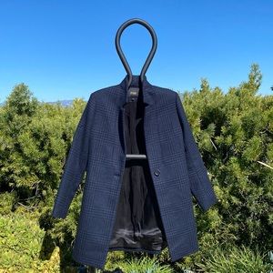 Houndstooth Coat with Notch Collar 🖤